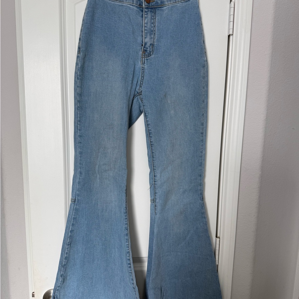 Classic Blue Flared Women Jeans